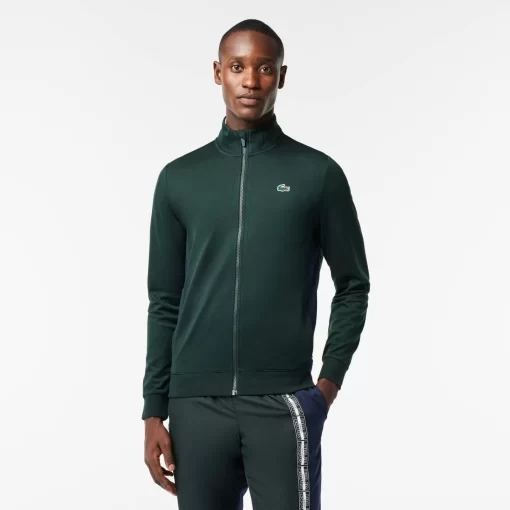 Lacoste Tennis-Zipped Ripstop Tennis Sweatshirt