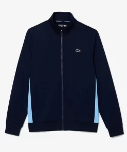 Lacoste Tennis-Zipped Ripstop Tennis Sweatshirt