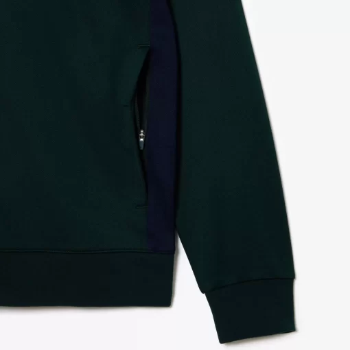 Lacoste Tennis-Zipped Ripstop Tennis Sweatshirt