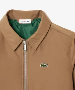 Lacoste Girl Clothing-Zipped Taffeta Patch Pocket Jacket