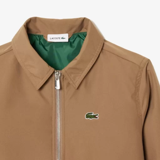 Lacoste Girl Clothing-Zipped Taffeta Patch Pocket Jacket