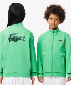 Lacoste Girl Clothing-Zippered Tennis Sweatshirt Mutua Madrid Open Edition