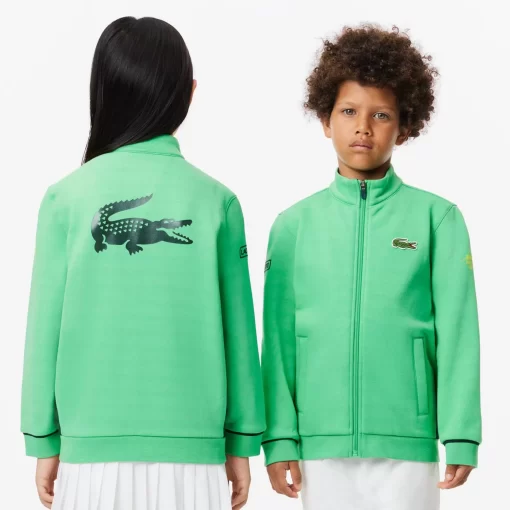 Lacoste Girl Clothing-Zippered Tennis Sweatshirt Mutua Madrid Open Edition