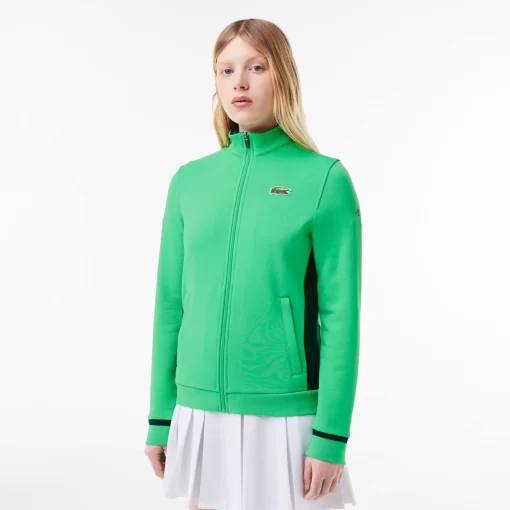 Lacoste Sport Clothing-Zippered Tennis Sweatshirt Mutua Madrid Open Edition