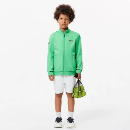 Lacoste Girl Clothing-Zippered Tennis Sweatshirt Mutua Madrid Open Edition