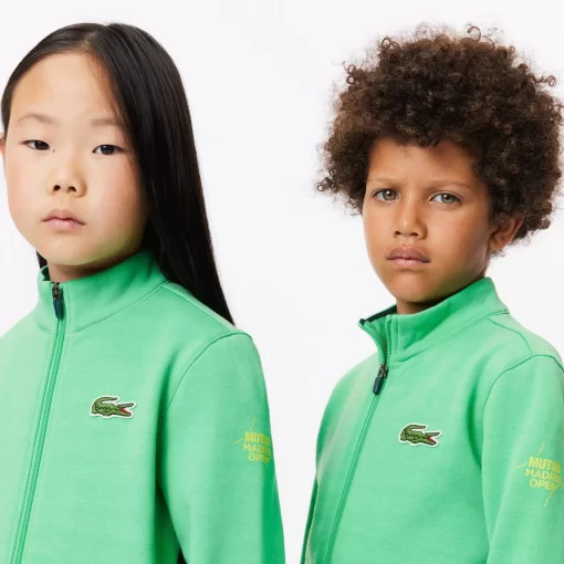 Lacoste Girl Clothing-Zippered Tennis Sweatshirt Mutua Madrid Open Edition