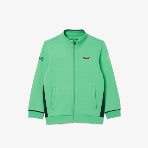 Lacoste Girl Clothing-Zippered Tennis Sweatshirt Mutua Madrid Open Edition