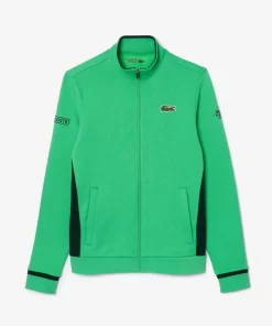 Lacoste Sport Clothing-Zippered Tennis Sweatshirt Mutua Madrid Open Edition