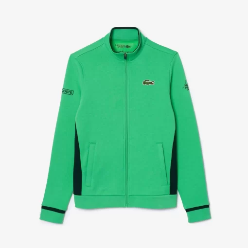 Lacoste Sport Clothing-Zippered Tennis Sweatshirt Mutua Madrid Open Edition