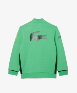 Lacoste Girl Clothing-Zippered Tennis Sweatshirt Mutua Madrid Open Edition