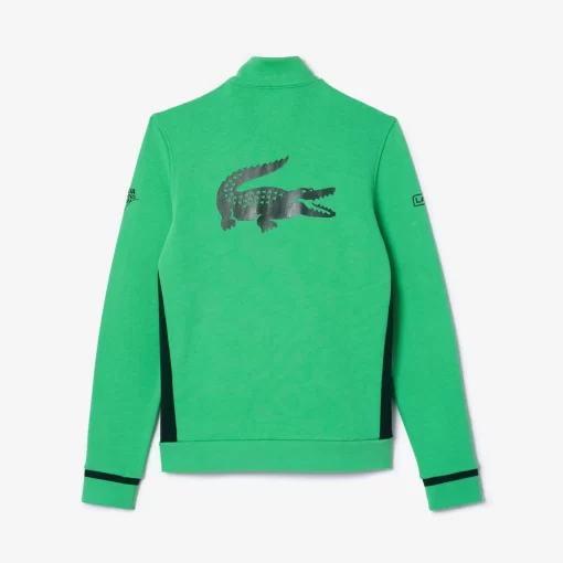 Lacoste Sport Clothing-Zippered Tennis Sweatshirt Mutua Madrid Open Edition