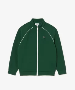 Lacoste Girl Clothing-Zip-Up Sweatshirt With Contrasting Details