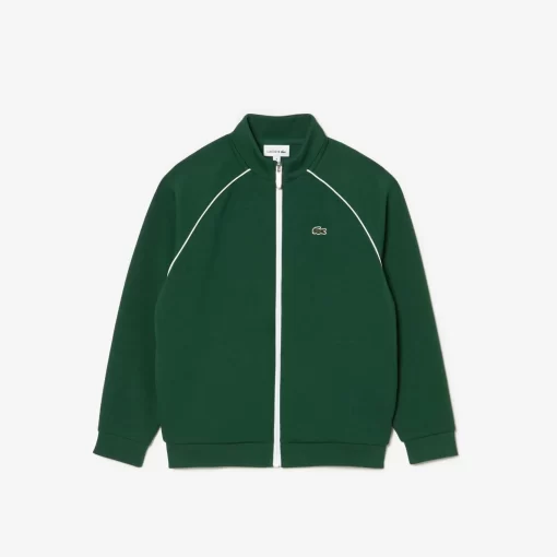 Lacoste Girl Clothing-Zip-Up Sweatshirt With Contrasting Details