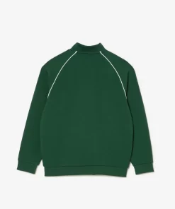 Lacoste Girl Clothing-Zip-Up Sweatshirt With Contrasting Details